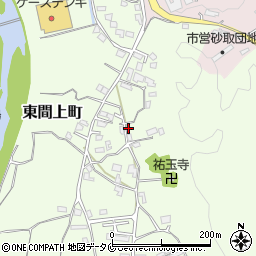 熊本県人吉市東間上町周辺の地図