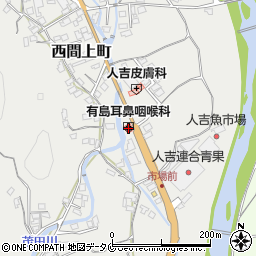 熊本県人吉市西間上町2387周辺の地図