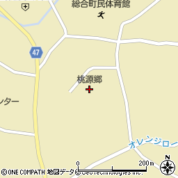桃源郷周辺の地図