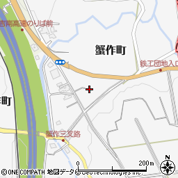 熊本県人吉市蟹作町157周辺の地図