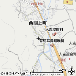 熊本県人吉市西間上町1731周辺の地図