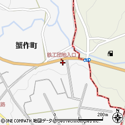 熊本県人吉市蟹作町274周辺の地図