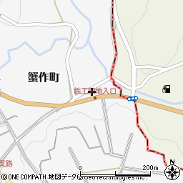 熊本県人吉市蟹作町1080周辺の地図