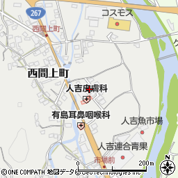 熊本県人吉市西間上町2434-5周辺の地図