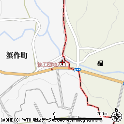 熊本県人吉市蟹作町278周辺の地図