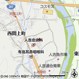 熊本県人吉市西間上町2432-7周辺の地図