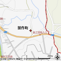 熊本県人吉市蟹作町1088周辺の地図