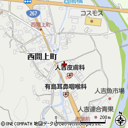 熊本県人吉市西間上町2384周辺の地図