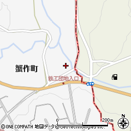 熊本県人吉市蟹作町1076周辺の地図