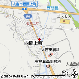 熊本県人吉市西間上町2492周辺の地図