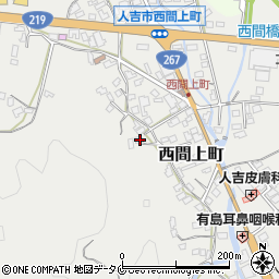 熊本県人吉市西間上町1722周辺の地図