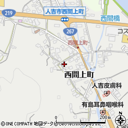 熊本県人吉市西間上町2494周辺の地図