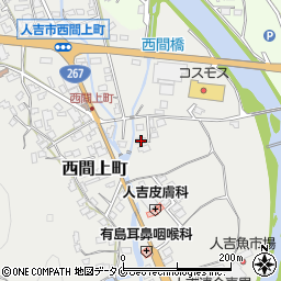 熊本県人吉市西間上町2442-1周辺の地図