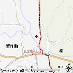 熊本県人吉市蟹作町1069周辺の地図