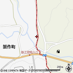 熊本県人吉市蟹作町1066周辺の地図