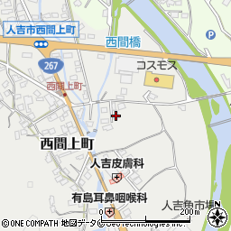 熊本県人吉市西間上町2448周辺の地図