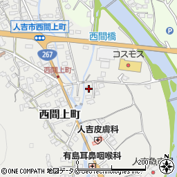 熊本県人吉市西間上町2442周辺の地図