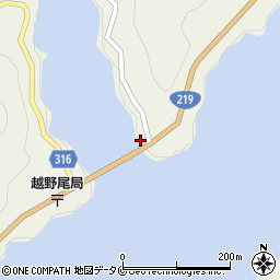 宮崎県西米良村（児湯郡）越野尾周辺の地図