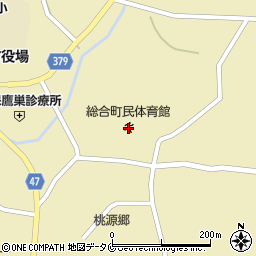 長島町総合町民体育館周辺の地図