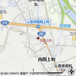熊本県人吉市西間上町2516-1周辺の地図