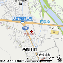 熊本県人吉市西間上町2506周辺の地図