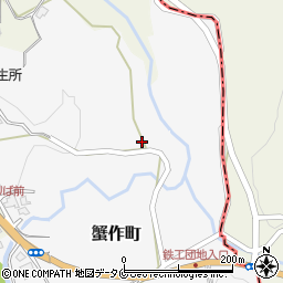 熊本県人吉市蟹作町1204周辺の地図