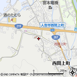熊本県人吉市西間上町848周辺の地図