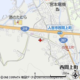 熊本県人吉市西間上町842周辺の地図