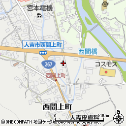 熊本県人吉市西間上町2502周辺の地図