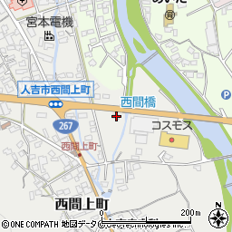熊本県人吉市西間上町2479周辺の地図