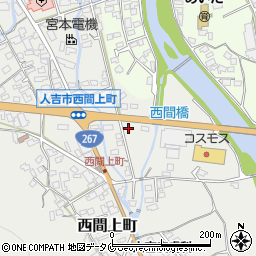 熊本県人吉市西間上町2501周辺の地図