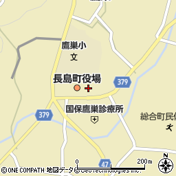 長島町役場　建設課周辺の地図