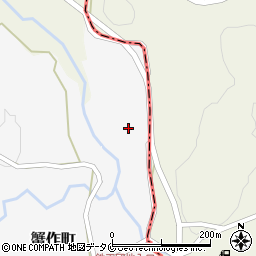 熊本県人吉市蟹作町1038周辺の地図