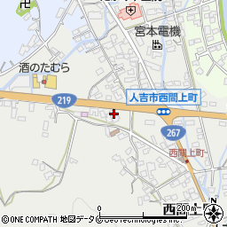 熊本県人吉市西間上町839周辺の地図