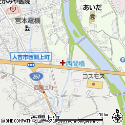 熊本県人吉市西間上町2479-2周辺の地図