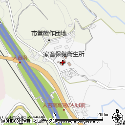 熊本県人吉市蟹作町1237-1周辺の地図