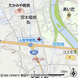 熊本県人吉市西間上町2548-4周辺の地図