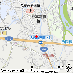 熊本県人吉市西間上町2539-5周辺の地図