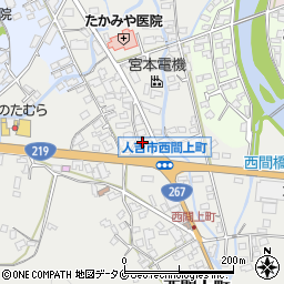 熊本県人吉市西間上町2539周辺の地図