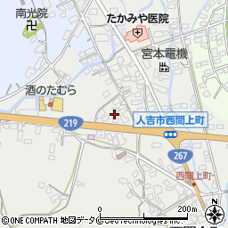 熊本県人吉市西間上町831周辺の地図