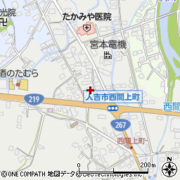 熊本県人吉市西間上町2523-1周辺の地図