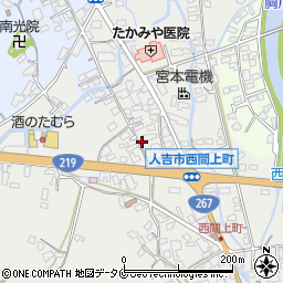 熊本県人吉市西間上町2524周辺の地図