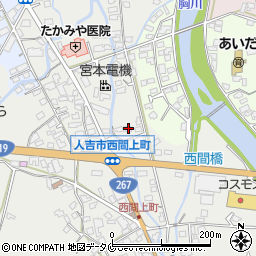熊本県人吉市西間上町2549周辺の地図