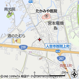 熊本県人吉市西間上町828周辺の地図