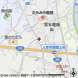 熊本県人吉市西間上町2526周辺の地図