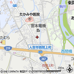 熊本県人吉市西間上町2537周辺の地図