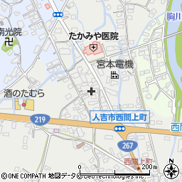 熊本県人吉市西間上町2527周辺の地図