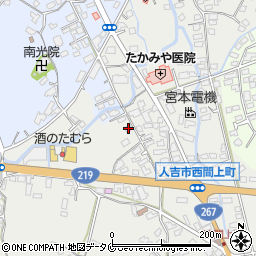 熊本県人吉市西間上町827周辺の地図