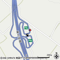東九州自動車道　川南ＰＡ下り周辺の地図