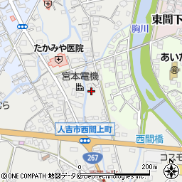 熊本県人吉市西間上町2556周辺の地図